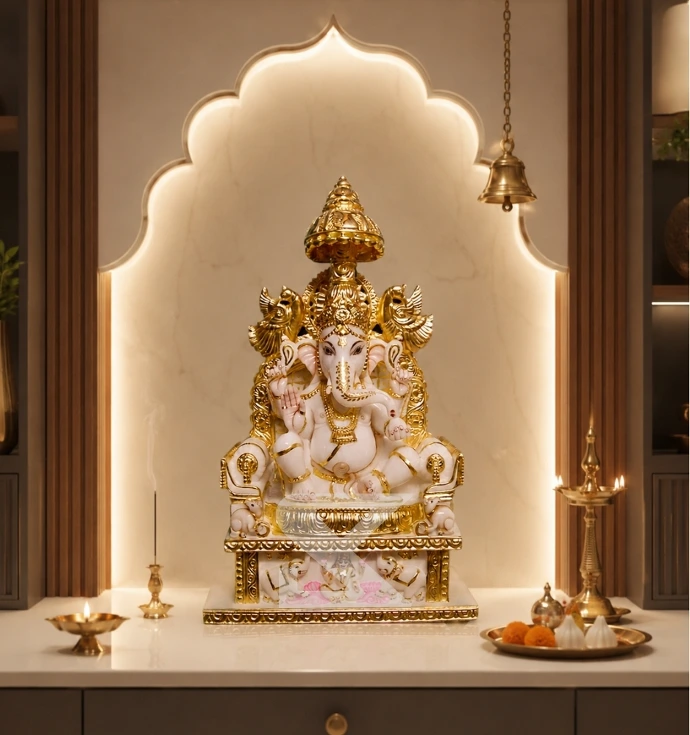 Custom Marble Ganesha