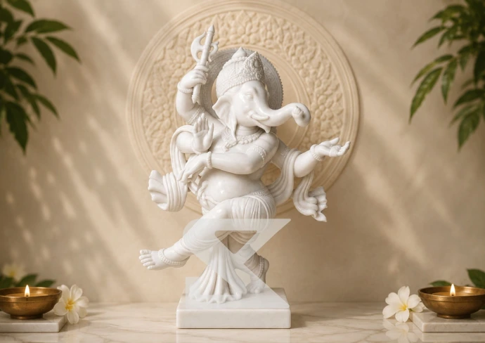 Marble Dancing Ganesha — Hero