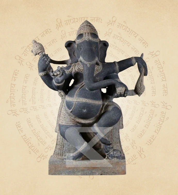 Classic Atibhanga Ganesha — SKM-ATI-01 — Marble Ganesha Statue