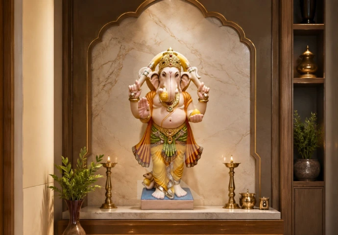 Standing Ganesha placement guide