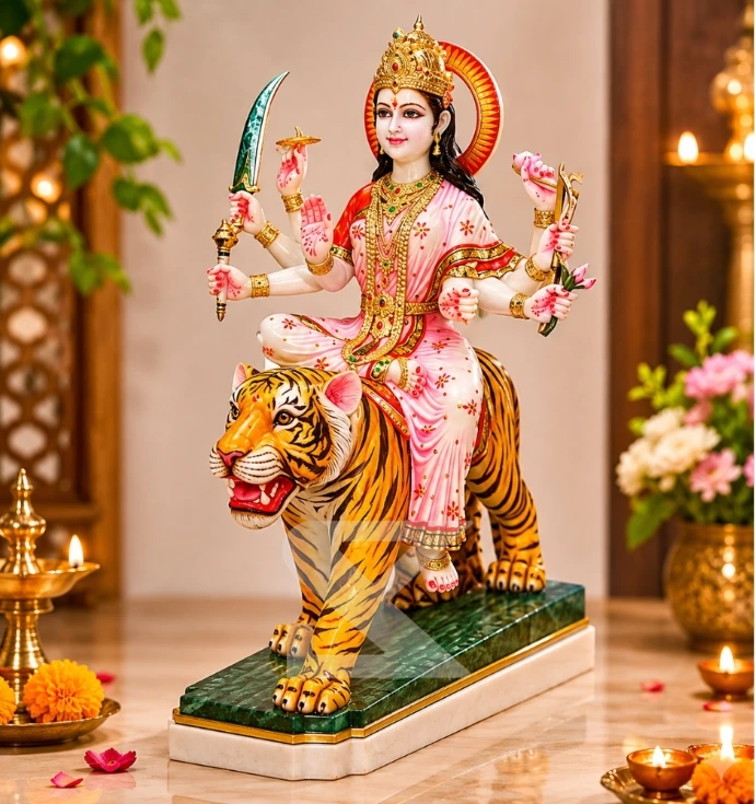 Custom Marble Goddess Durga