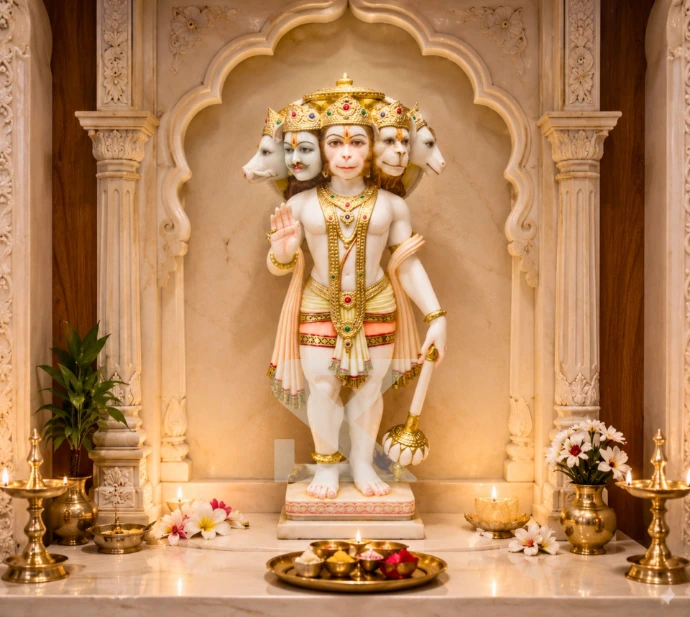 Lord Hanuman in Home Mandir