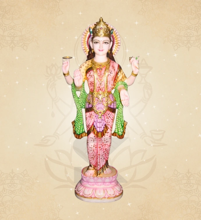 Tribhanga (Standing) Goddess Lakshmi