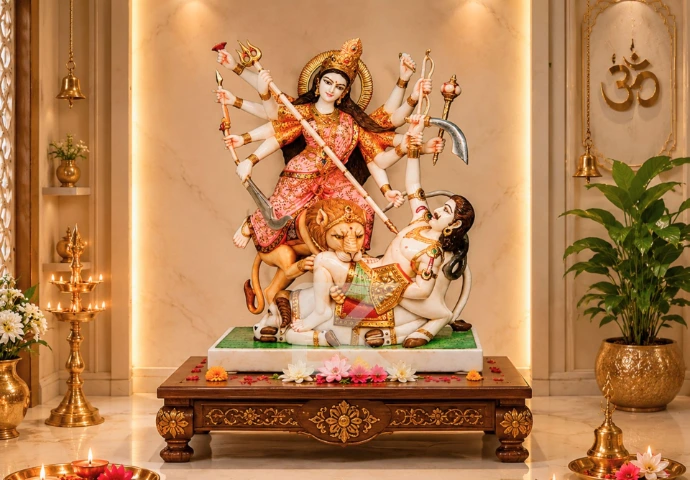 Mahishasura Mardini placement guide