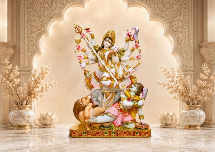 Marble Mahishasura Mardini — Hero