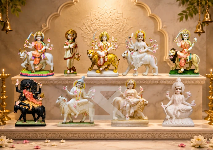 Marble Nav Durga — Hero
