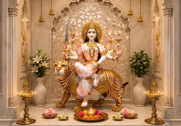 Nav Durga placement guide