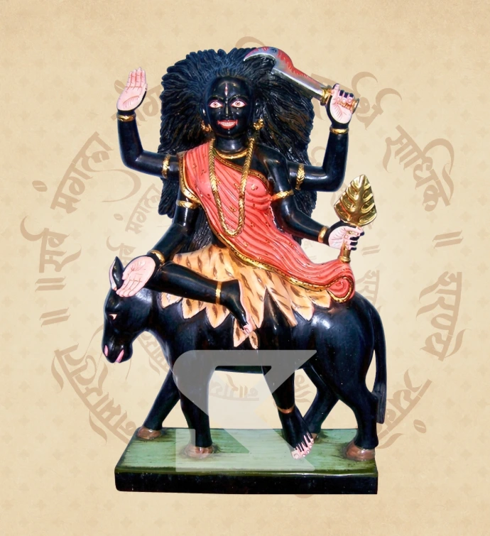 Kaalratri Mata — SKM-NAV-12 — Marble Nav Durga Statue