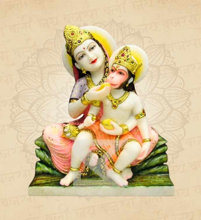 Balroop Hanuman — Child Form — SKM-BLH-01 — Marble Hanuman Statue