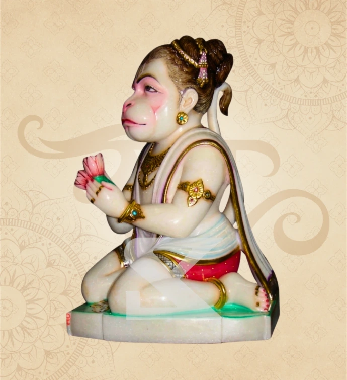 Dasa Hanuman — Design 01 — SKM-DSH-01 — Marble Hanuman Statue
