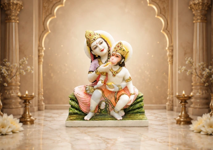 Marble Balroop Hanuman — Hero