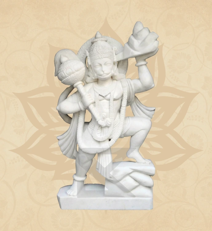 Sanjeevani Hanuman — Design 13 — SKM-SNJ-13 — Marble Hanuman Statue