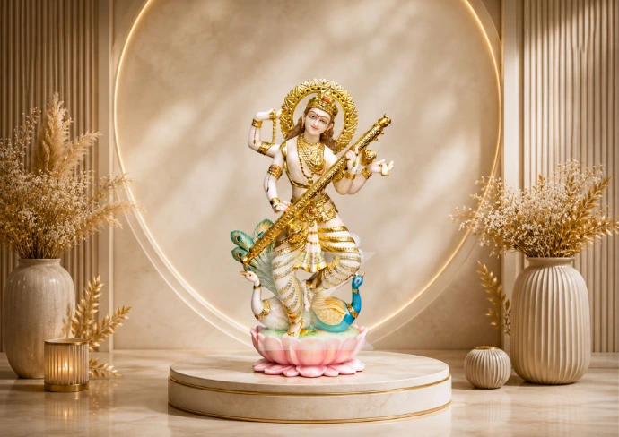 Marble Modern Saraswati — Hero