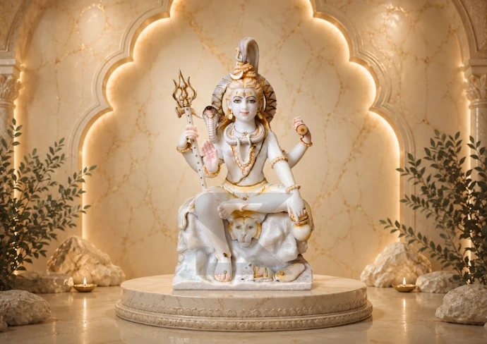 Marble Shiva Ji Statue