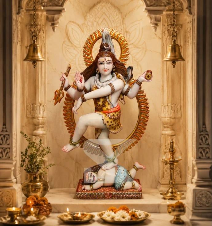 Custom Marble Lord Shiva Murti
