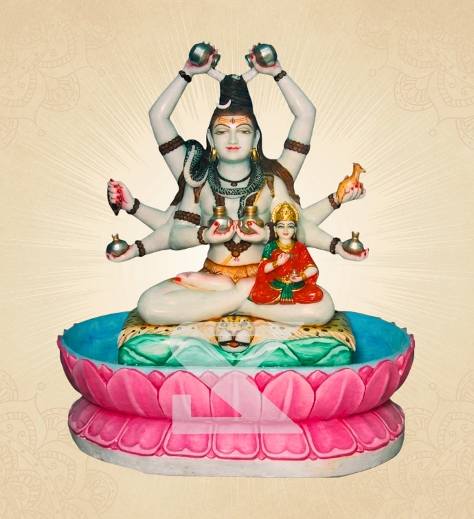 Modern Shiva — Design 01 — SKM-MSV-01 — Marble Shiva Statue