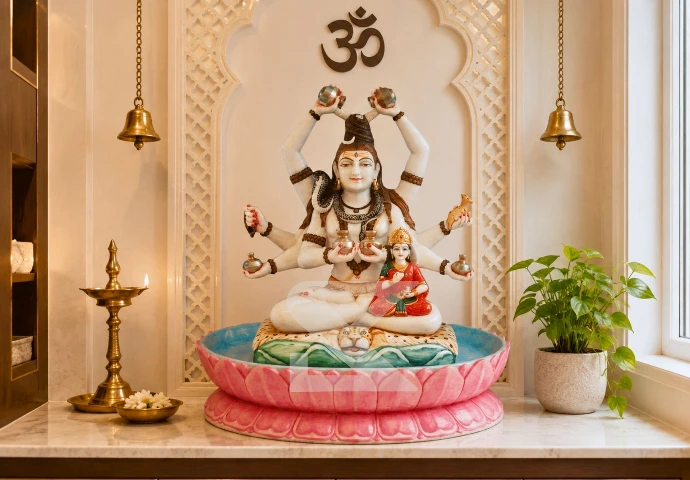 Modern Shiva placement guide