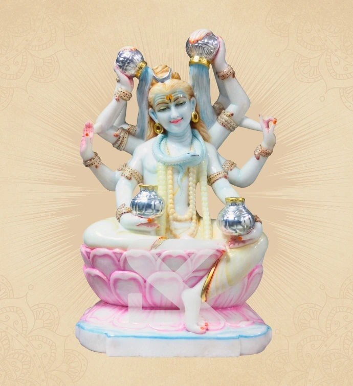 Modern Shiva — Design 02 — SKM-MSV-02 — Marble Shiva Statue