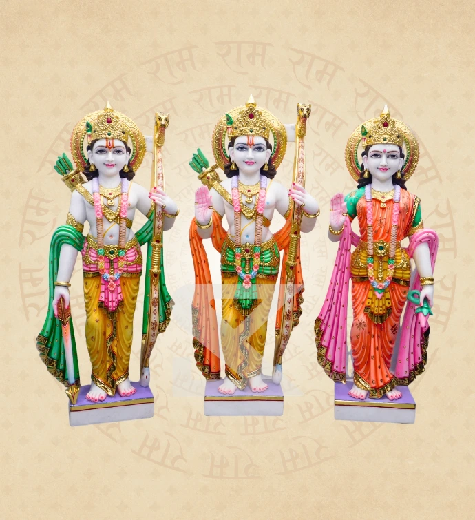 Marble Ram Darbar — Rama Sita Lakshmana Hanuman