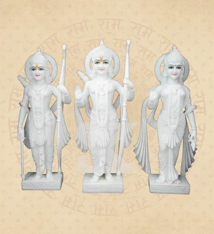 Ram Darbar — Design 13 — SKM-RD-13 — Marble Ram Darbar Statue