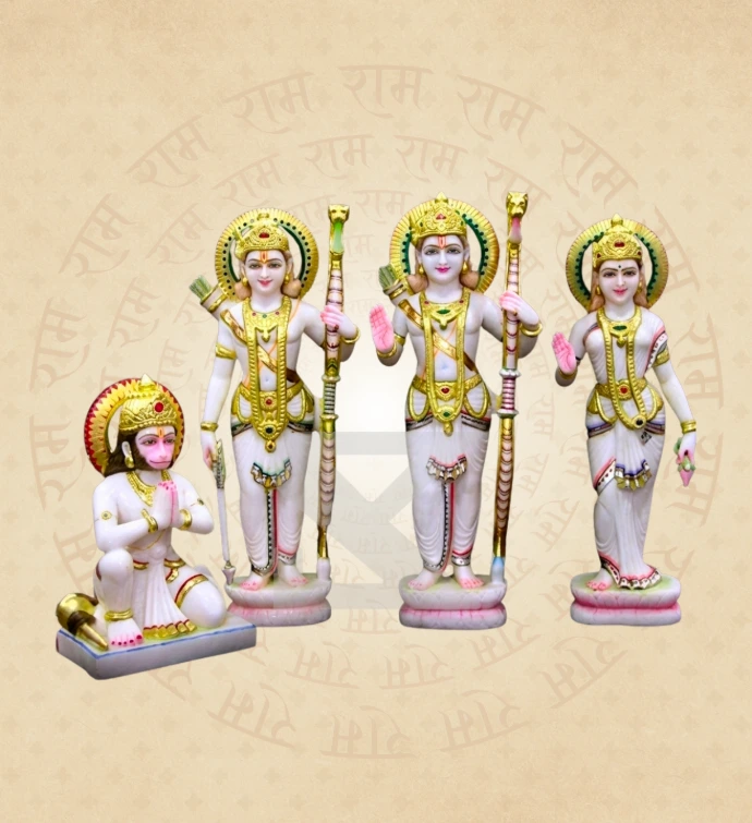 Ram Darbar — Design 02 — SKM-RD-02 — Marble Ram Darbar Statue
