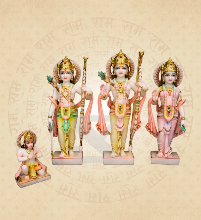Ram Darbar — Design 05 — SKM-RD-05 — Marble Ram Darbar Statue