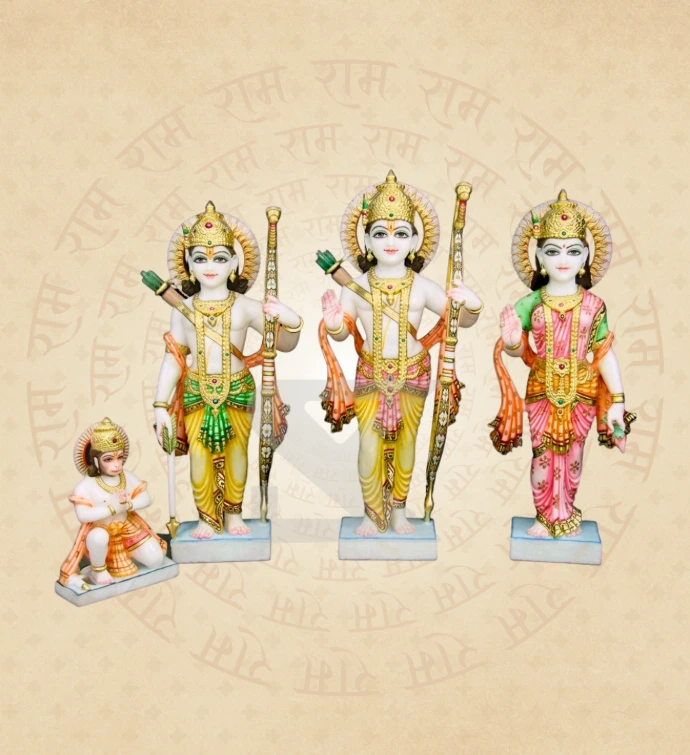 Ram Darbar — Design 07 — SKM-RD-07 — Marble Ram Darbar Statue