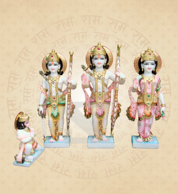 Ram Darbar — Design 10 — SKM-RD-10 — Marble Ram Darbar Statue