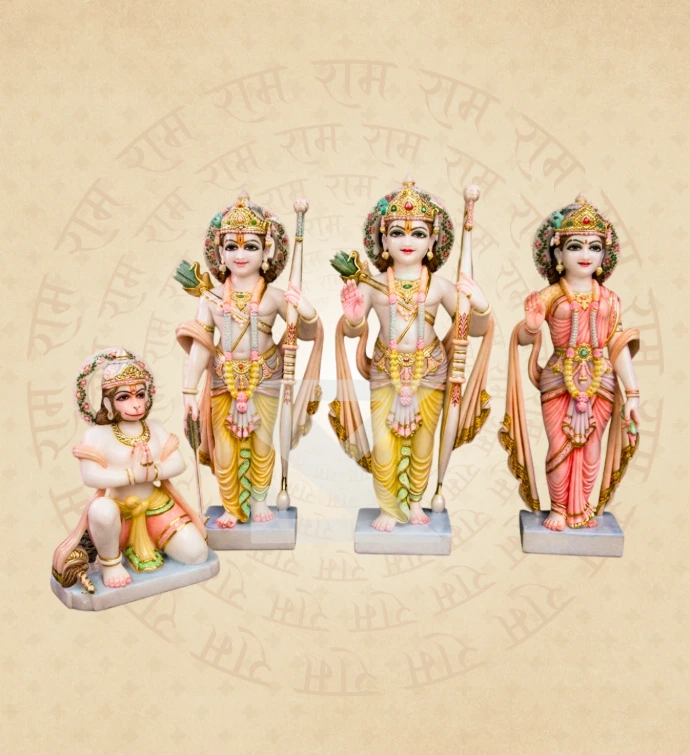Ram Darbar — Design 12 — SKM-RD-12 — Marble Ram Darbar Statue