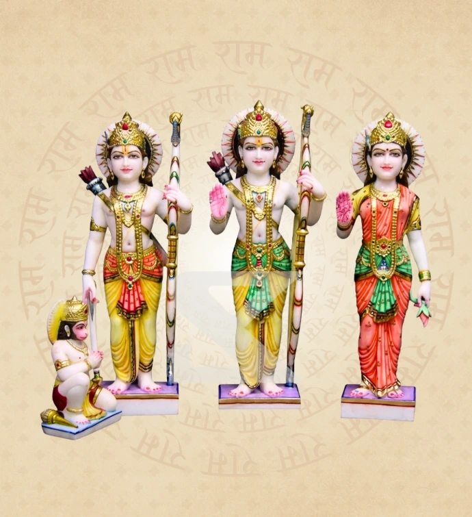 Ram Darbar — Design 14 — SKM-RD-14 — Marble Ram Darbar Statue