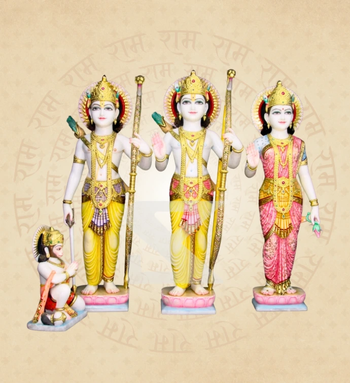 Ram Darbar — Design 11 — SKM-RD-11 — Marble Ram Darbar Statue