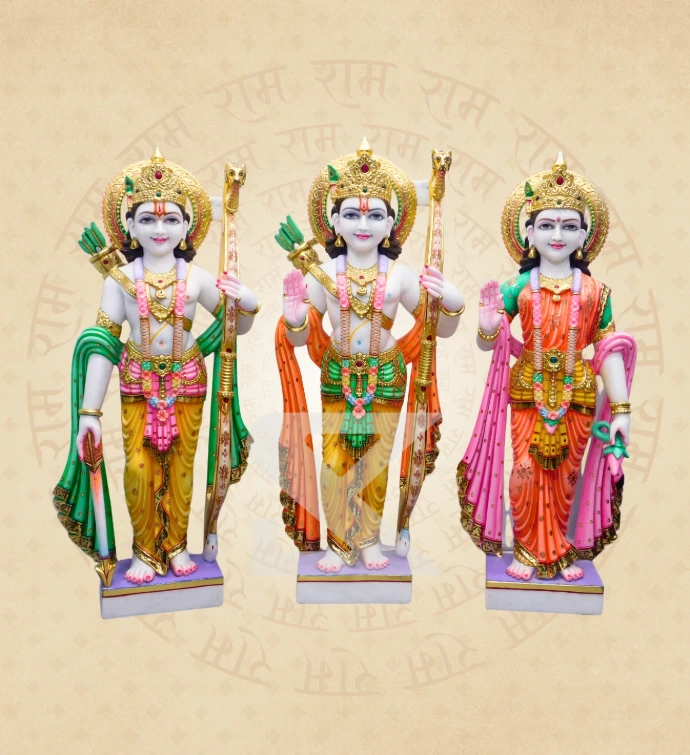 Ram Darbar — Design 01 — SKM-RD-01 — Marble Ram Darbar Statue