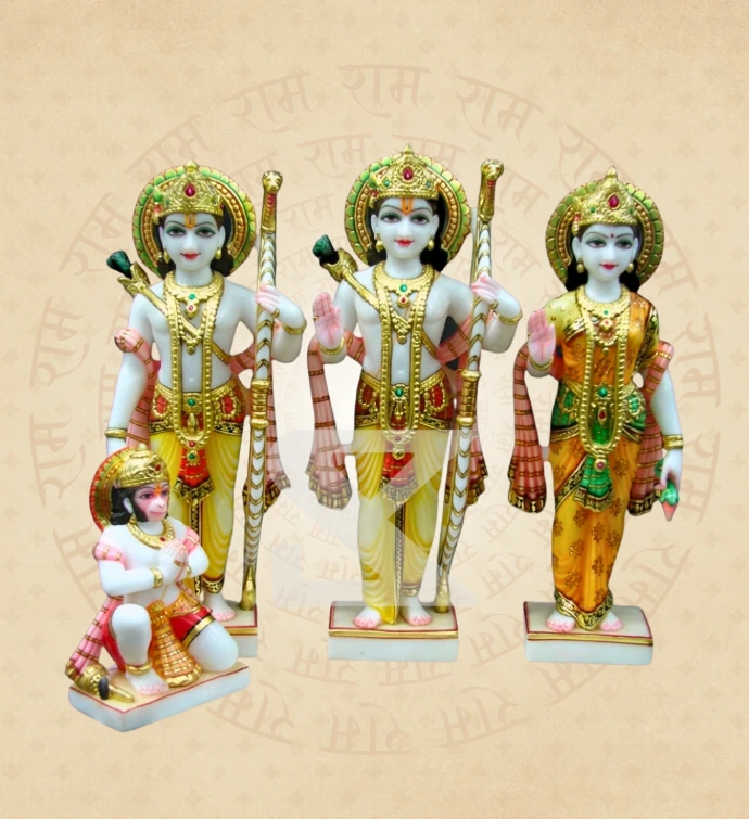 Ram Darbar — Design 08 — SKM-RD-08 — Marble Ram Darbar Statue
