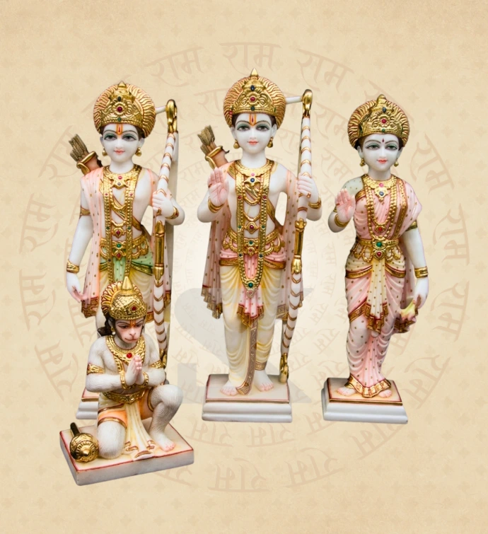 Ram Darbar — Design 03 — SKM-RD-03 — Marble Ram Darbar Statue