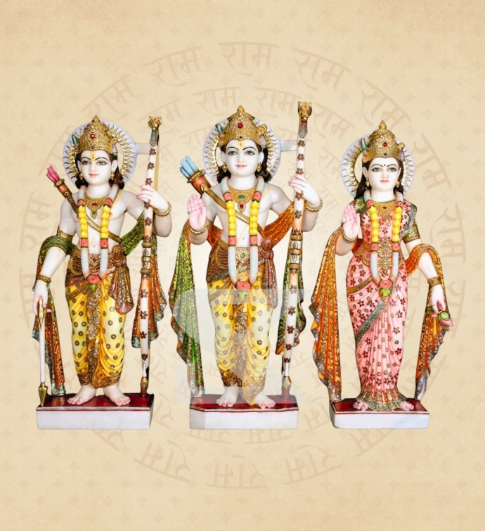 Ram Darbar — Design 21 — SKM-RD-21 — Marble Ram Darbar Statue