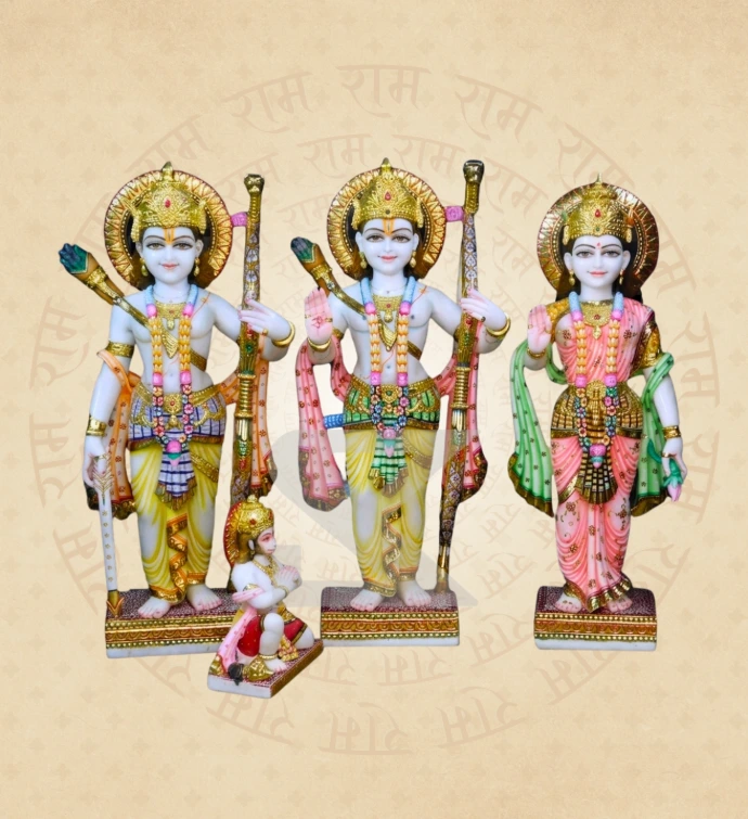 Ram Darbar — Design 18 — SKM-RD-18 — Marble Ram Darbar Statue
