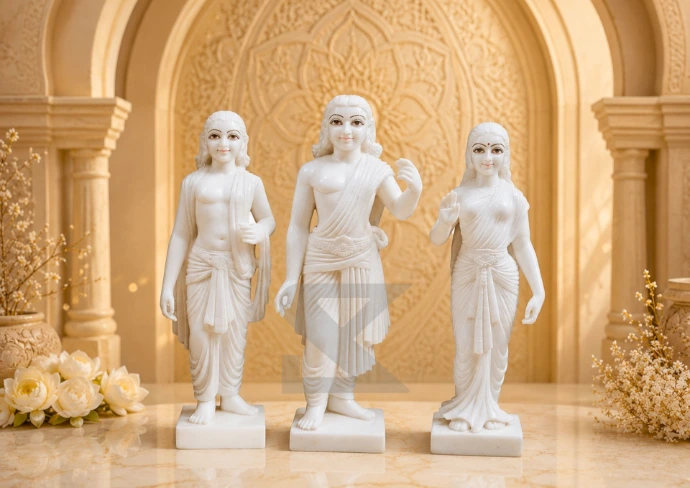 Marble ISKCON Ram Darbar — Hero