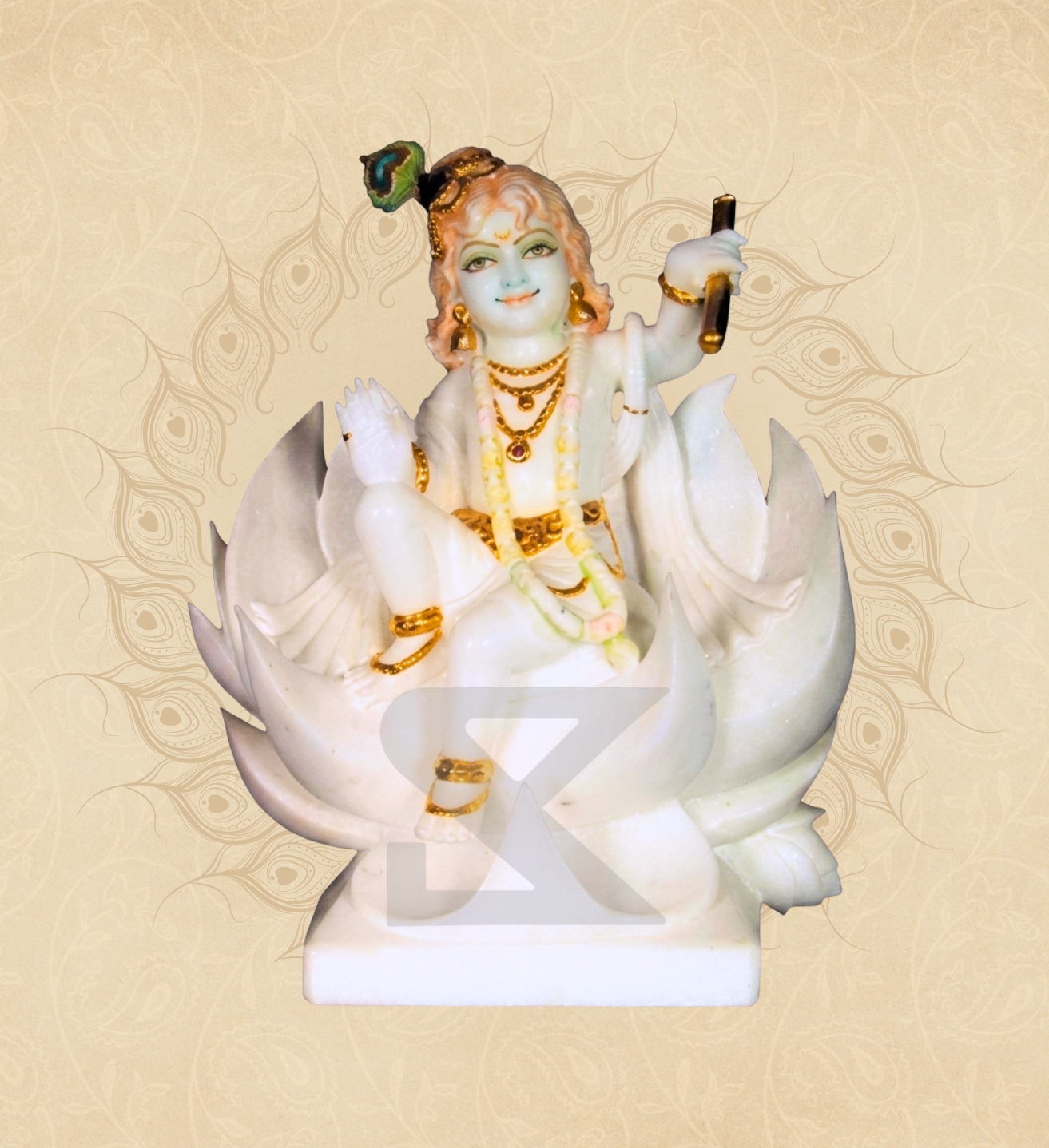 Marble Durga Mata Statue