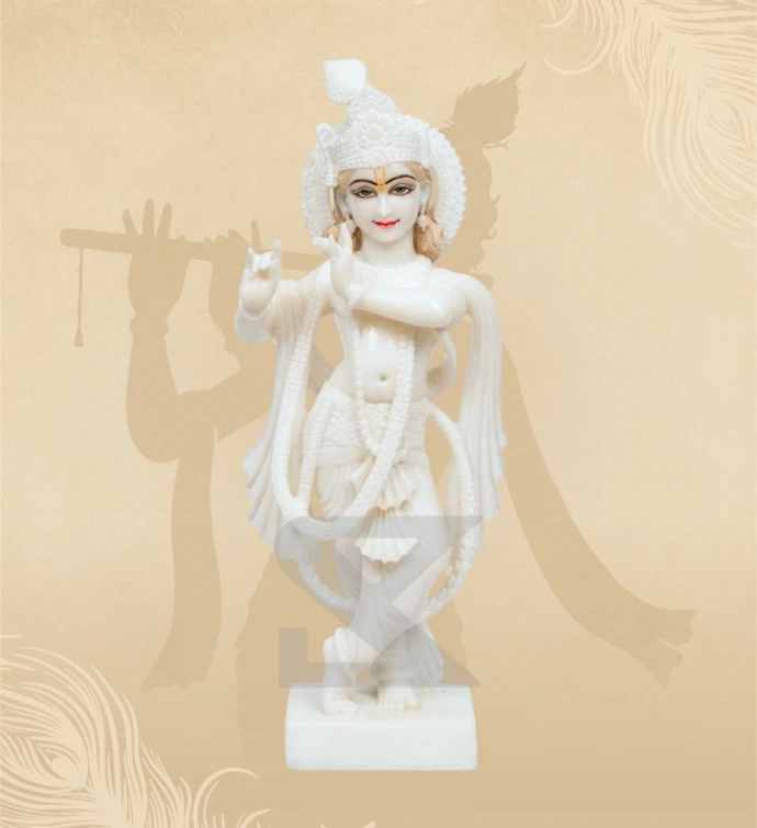 Marble Lakshmi Mata Statue