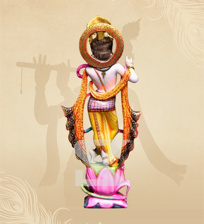 Murlidhar Krishna — Design 05 — SKM-MLR-05 — Marble Krishna Statue