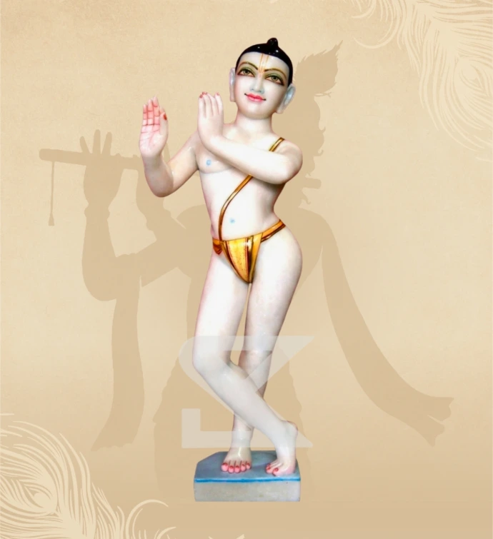 Murlidhar Krishna — Design 43 — SKM-MLR-43 — Marble Krishna Statue