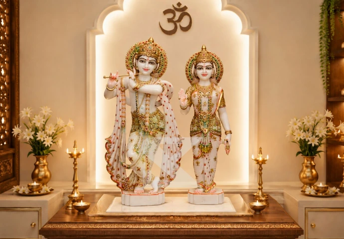 Radha Krishna Murti Placement Guide