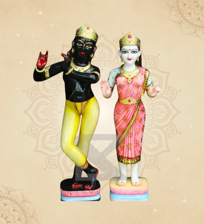 Marble Saraswati Mata Statue