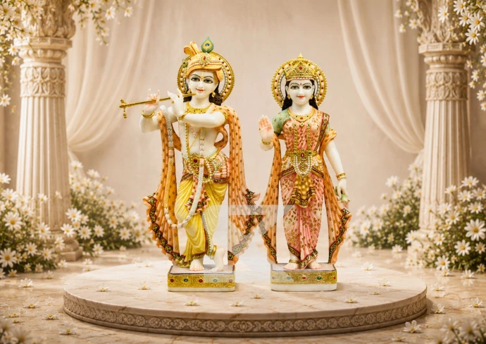 Marble Radha Krishna — Hero