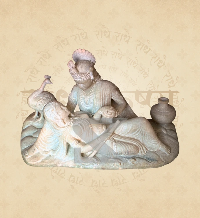 Jugal Jodi Radha Krishna — Design 30 — SKM-RKJ-30 — Marble Radha Krishna Statue