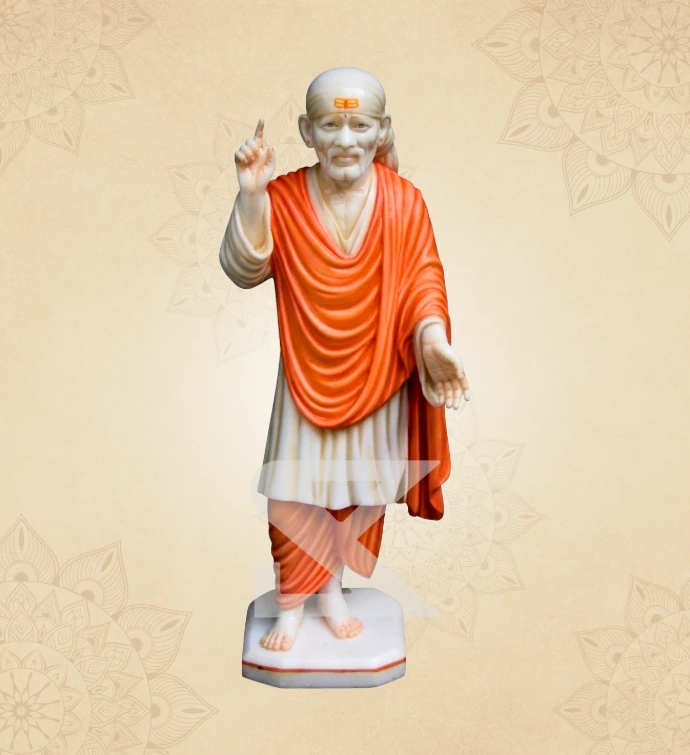 Standing Sai Baba Marble Statue