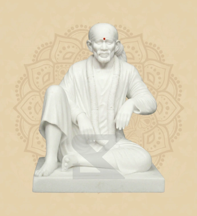 Dwarkamai Sai Baba — Design 02 — SKM-DSB-02 — Marble Sai Baba Statue