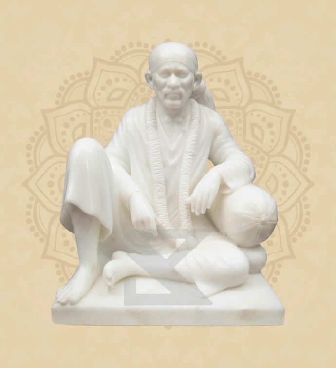 Dwarkamai Sai Baba — Design 03 — SKM-DSB-03 — Marble Sai Baba Statue