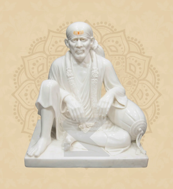 Dwarkamai Sai Baba — Design 04 — SKM-DSB-04 — Marble Sai Baba Statue
