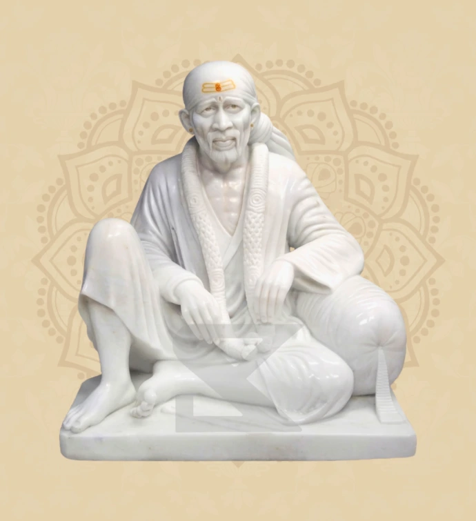 Dwarkamai Sai Baba — Design 06 — SKM-DSB-06 — Marble Sai Baba Statue